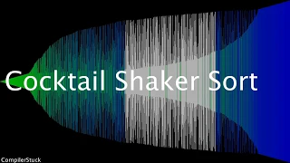 COCKTAIL SHAKER SORT - Horizontal Pyramid Sorting Algorithm Visualized