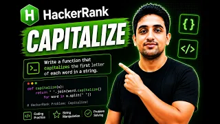 HackerRank Python Capitalize Easy Explained Step-by-Step