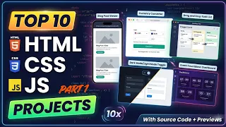 Top 10 Frontend Html Css Js Projects You Must Try in 2026 With Code Output