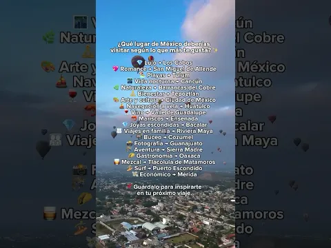 Mándale este reel a la persona con la que quieres ir a uno de estos lugares 🇲🇽✨