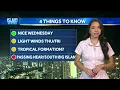 Wednesday Weather Trade Winds Ease More Showers Expected Through Friday