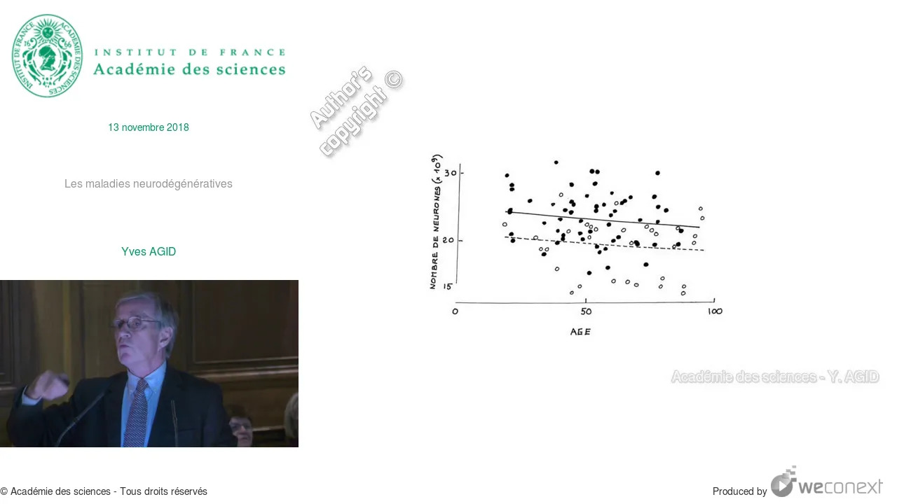 [Conférence] Y. AGID - Les maladies neurodégénératives