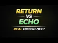 PHP Return vs Echo The Real Difference