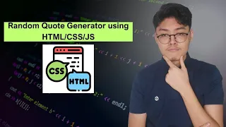 Random Quote Generator using JS