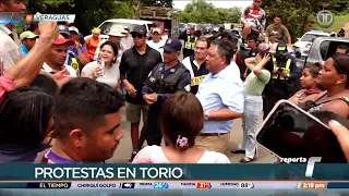 Sismo en Panamá | Moradores de Torio protestan ante falta de ayuda por parte de las autoridades