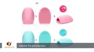 GS Cosmetic Makeup Brush Cleaner 2 Pieces Finger Glove Silicone Hand Washing Cleaning Tool
