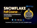 Snowflake Tutorial for Beginners Databases Schemas Data Loading by Sharukh Shaik