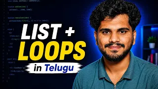 List with loops L35 Python Tutorial in Telugu