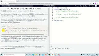 Tutorial 4 - Mutate an array declared with const