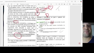 BANCA OMNI - QUESTÕES DE PORTUGUÊS 2025 PARTE II. Provas aplicadas em 12/01/2025. Prof. Almir