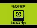 2703 Return Length of Arguments Passed JavaScript