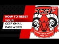 How to login to your CCSF Gmail account and reset your password