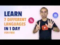 Learn 7 Different Languages in One Day Learn Language Translation API Python Projects