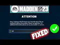 How To Fix Sorry it appears the EA Server are currently down Error In Madden NFL 23