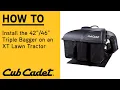 42 46 Triple Bagger Assembly XT Enduro Series Cub Cadet