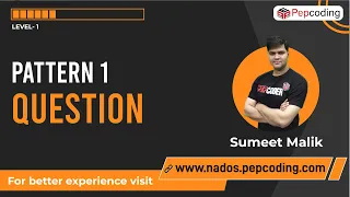 Pattern-1 Question Java Foundation Course