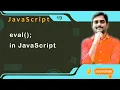 eval Function in JavaScript - JavaScript Tutorial 19