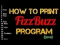 How to write a program to print FizzBuzz in Java 2019