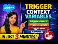Salesforce Trigger Context Variables Explained in 3 Minutes Apex Tutorial for Beginners