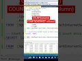 SQL Analyse Data using SQL COUNT vs COUNT DISTINCT