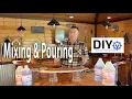 Epoxy Countertops DIY Tutorial How To Mix Pour Bar Top Epoxy Resin Self Levling