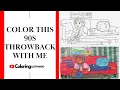 90s Nostalgic Coloring Page