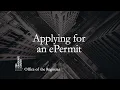 Applying for an ePermit