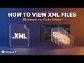 How to View Edit XML Files VS Code