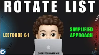 Rotate List Simplified Approach Dry Run Leetcode 61 codestorywithMIK