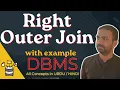 Lec-39 Right join with Example Right outer join with example Database Management System
