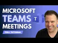 How to use Microsoft Teams for a Meeting Tutorial