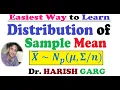 Distribution of Sample Mean Numerical Example Multivariate Normal Distribution
