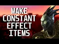 How to make Constant effect items in Morrowind
