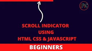 How To Make a Scroll Indicator Using HTML CSS Javascript for Beginners POISON CODE
