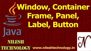 Java Frame Container Window Panel Lable Button