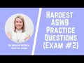 Hardest ASWB Practice Questions Exam - Social Work Shorts