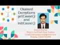 Chained Exceptions getCause and initCause