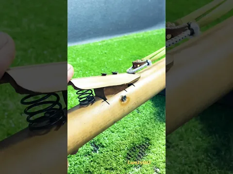 Simple idea for Bamboo slingshot # Craft Design # Bamboo creative # DIY