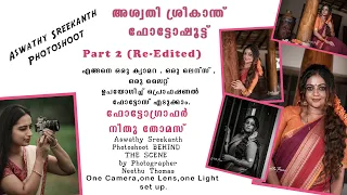 actress aswathy sreekanth photoshoot behind the scenes and photos