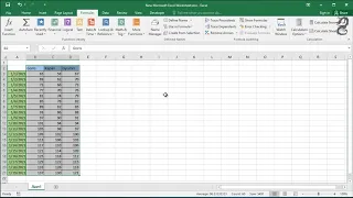 How to use the create from selection command in Excel