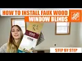 Faux Wood Blinds Installation Hang Faux Wood Window Blinds