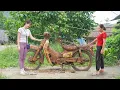 Download Lagu Girl Restores Legendary 1958 HONDA SUPER CUP Rusted Abandoned 67 Years into a Stunning Classic
