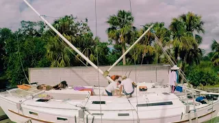 2 Simple Mast Raising and Lowering Systems – Ep 57 Sailing Luckyfish