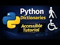 Python Lecture 9 Python Dictionaries Methods Accessible Tutorial