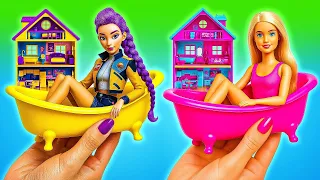 Amazing Dollhouse Faceoff 🏠 | Barbie VS Rumi Battle