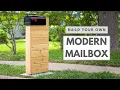 DIY Modern Wood Mailbox Removed The Old One With My CAR