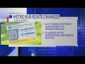 Metrobus route changes