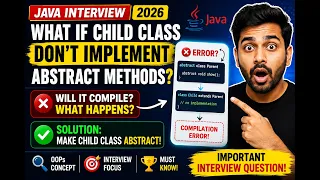 292 What if a child class in Java don t implement abstract methods Selenium Java 2026