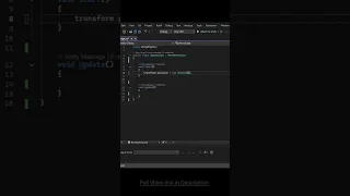 Move Objects in Unity with Transform Position