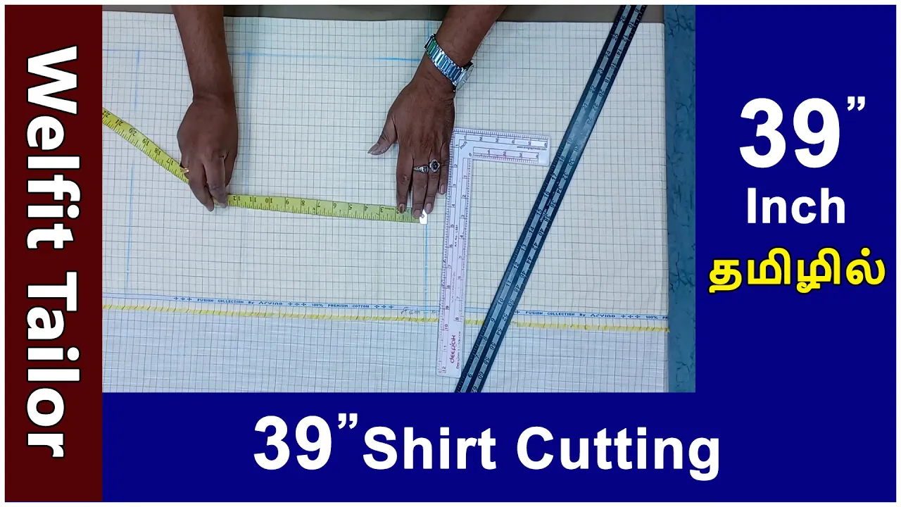 Men's Shirt Cutting | 39 Inch | Half Hand Shirt Cutting | Welfit Tailor